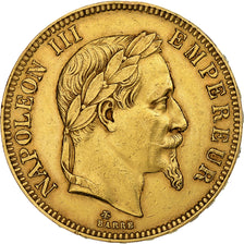 Frankreich, Napoleon III, 100 Francs, 1869, Paris, Gold, VZ, Gadoury:1136