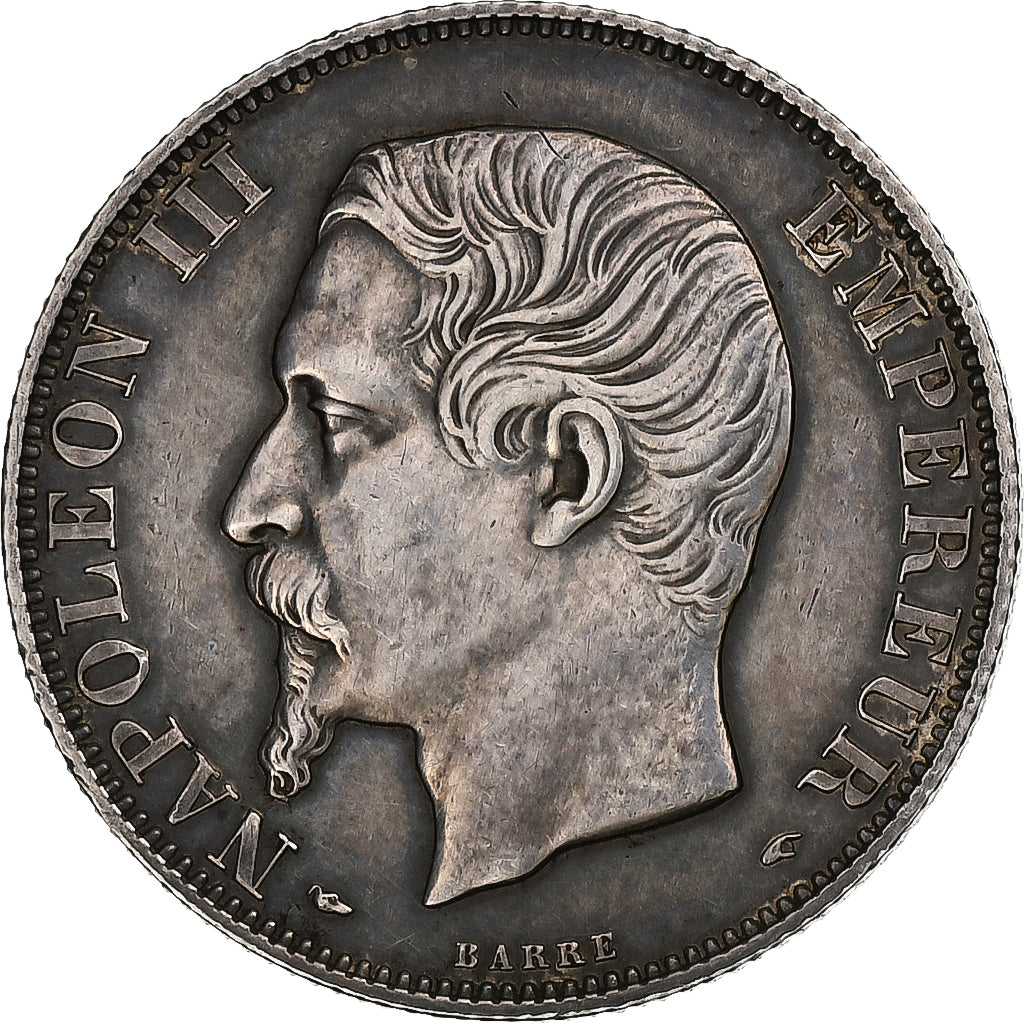 Francia, Napoleon III, 2 Francs, 1854, Paris, Argento, SPL-, Gadoury:523