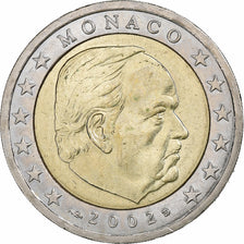 France, Rainier III, 2 Euro, 2002, Bi-Metallic, MS(63), KM:174