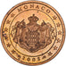 Monaco, Rainier III, Euro Cent, 2005, Copper Plated Steel, MS(63), KM:167