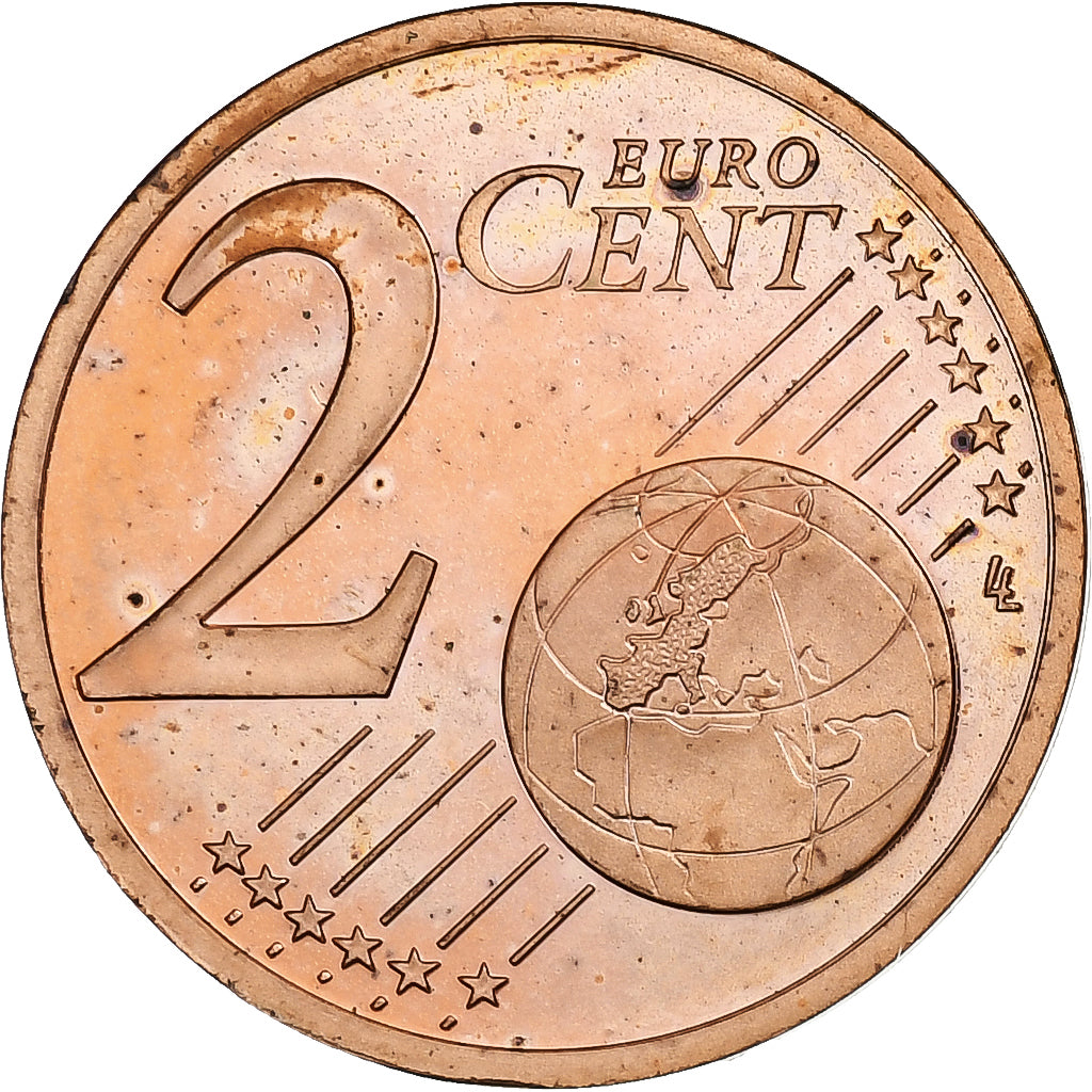 Monaco, Rainier III, 2 Euro Cent, 2005, Copper Plated Steel, MS(63), KM:168