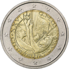 Vatican, Benedict XVI, 2 Euro, 26th World Youth Day, 2011, Rome, Bi-Metallic