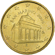 San Marino, 10 Euro Cent, 2006, Rome, Nordic gold, MS(63), KM:443