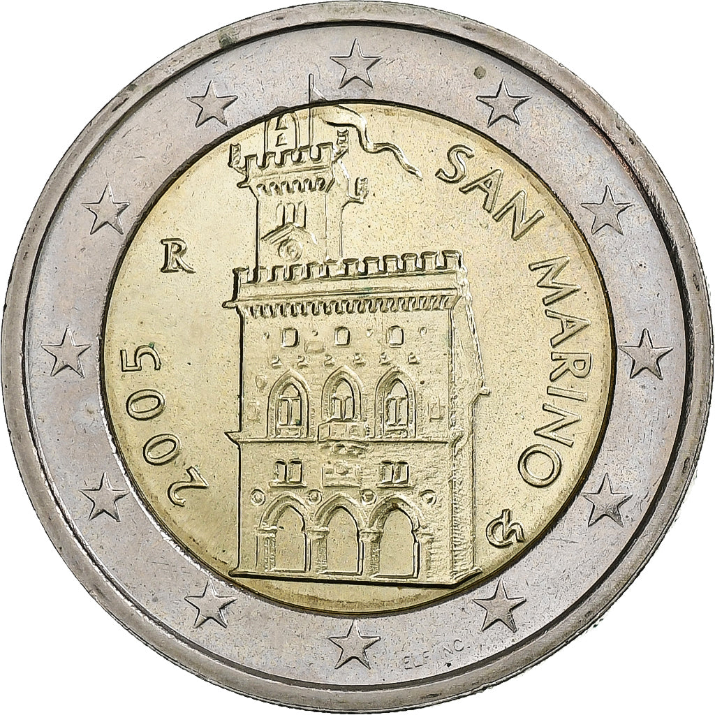 San Marino, 2 Euro, 2005, Rome, Bi-Metallic, MS(63), KM:447