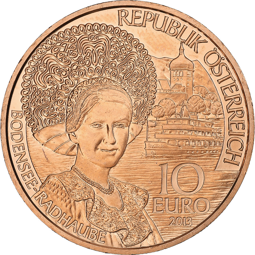 Autriche, 10 Euro, Vorarlberg, 2013, Vienne, Cuivre, SPL, KM:3224