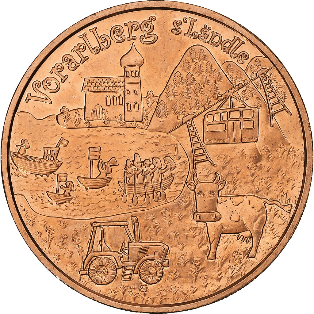 Austria, 10 Euro, Vorarlberg, 2013, Vienna, Miedź, MS(63), KM:3224