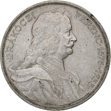 Hungary, 2 Pengö, Death of Rakoczi, 1935, Budapest, Silver, AU(55-58)