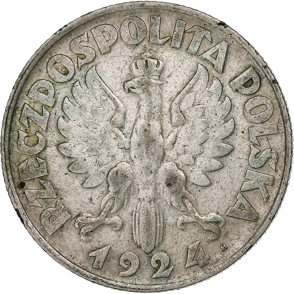 Poland, 2 Zlote, 1924, Warsaw, Silver, EF(40-45), KM:16