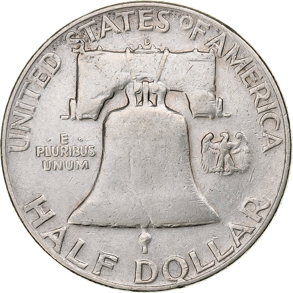 United States, Half Dollar, Franklin, 1953, Denver, Silver, EF(40-45)