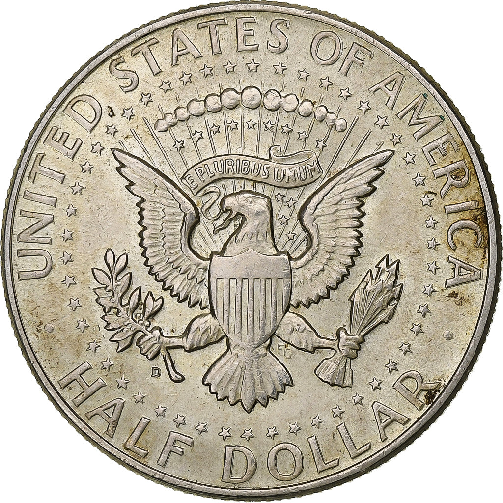 United States, Half Dollar, Kennedy, 1964, Denver, Silver, AU(50-53)