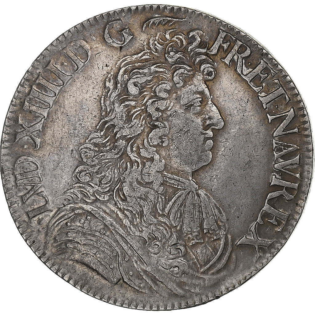 France, Louis XIV, Écu à la cravate, 1680, Paris, Argent, TTB+, Gadoury:210