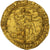 França, Charles VI, Agnel d'or, 1417-1422, Troyes, Dourado, AU(50-53)