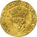 Frankrijk, François Ier, 1/2 Écu d'or au soleil, 1519-1540, Rouen, 5th type