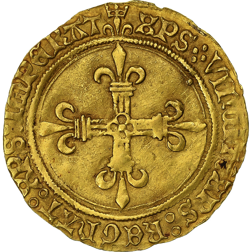 França, Louis XII, Écu d'or au soleil, 1498-1514, Montpellier, Dourado