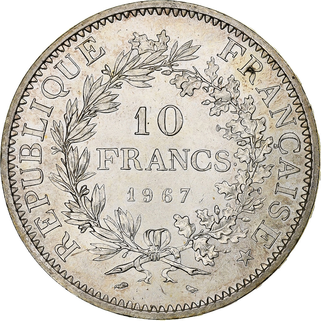 Frankreich, 10 Francs, Hercule, 1967, Paris, Silber, VZ+, Gadoury:813, KM:932