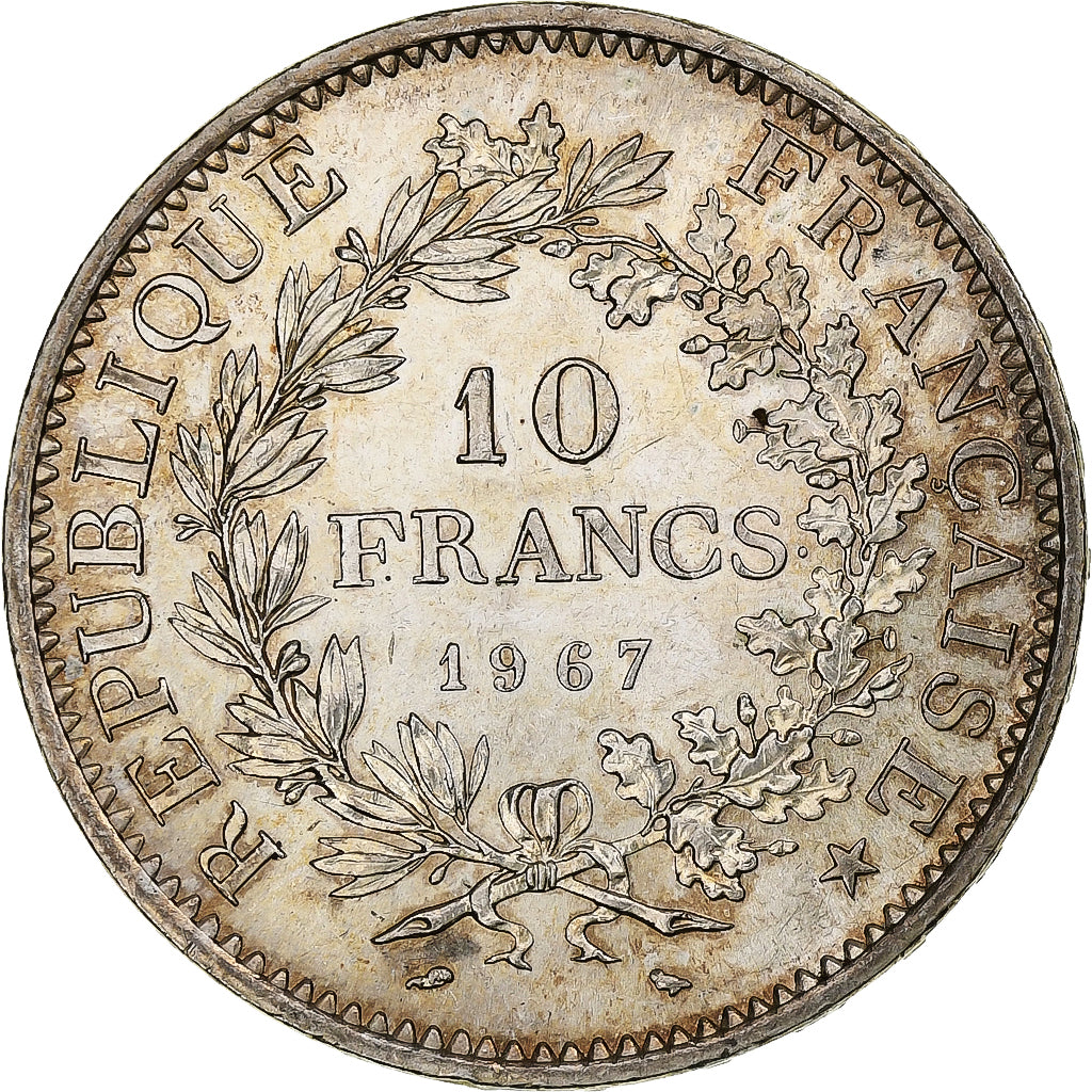 France, 10 Francs, Hercule, 1967, Paris, Argent, SUP+, Gadoury:813, KM:932