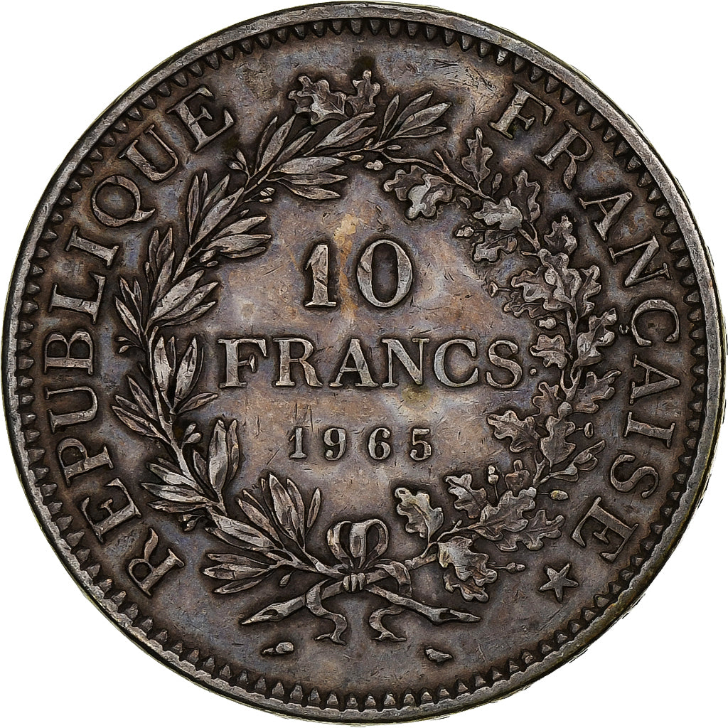 France, 10 Francs, Hercule, 1965, Paris, Argent, SUP+, Gadoury:813, KM:932