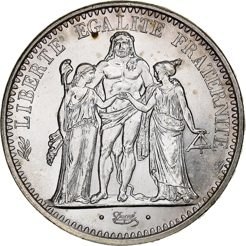 France, 10 Francs, Hercule, 1965, Paris, Silver, MS(60-62), Gadoury:813, KM:932