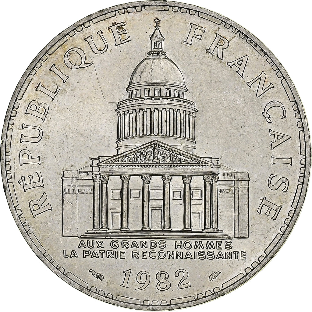 France, 100 Francs, Panthéon, 1982, MDP, Argent, SUP+, Gadoury:898, KM:951.1