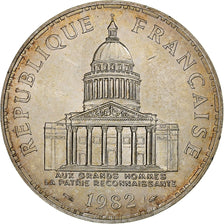 França, 100 Francs, Panthéon, 1982, MDP, Prata, MS(60-62), Gadoury:898