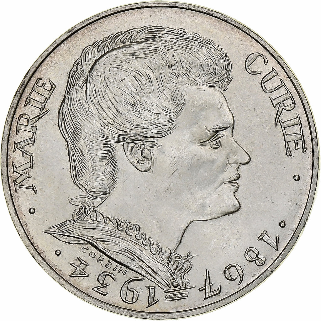 France, 100 Francs, Marie Curie, 1984, MDP, Argent, SUP+, Gadoury:899, KM:955