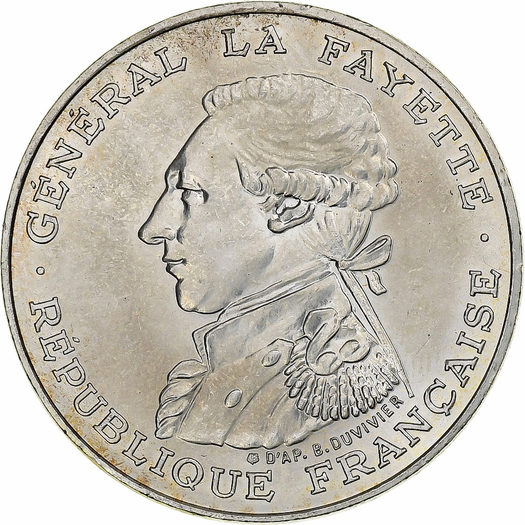 France, 100 Francs, La Fayette, 1987, MDP, Silver, MS(60-62), Gadoury:902