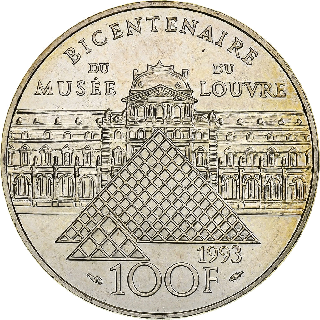 France, 100 Francs, Liberté guidant le peuple, 1993, MDP, Silver, MS(60-62)