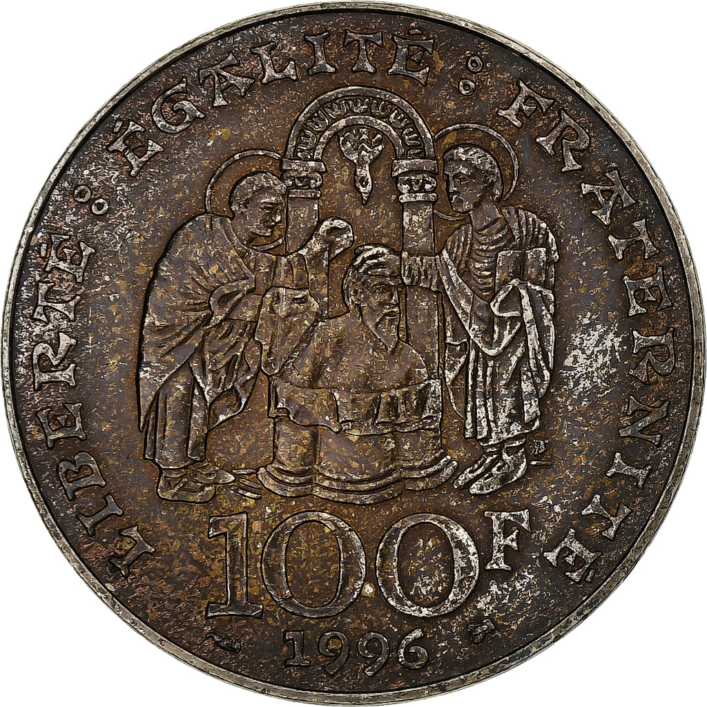 France, 100 Francs, Clovis, 1996, MDP, Argent, SUP+, Gadoury:953, KM:1180