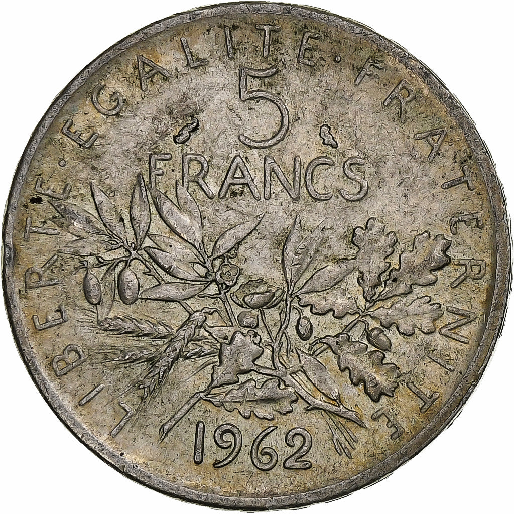 France, 5 Francs, Semeuse, 1962, Paris, Argent, TTB+, Gadoury:770, KM:926