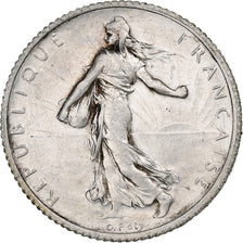 Frankrijk, 1 Franc, Semeuse, 1920, Paris, Zilver, PR, Gadoury:467, KM:844.1