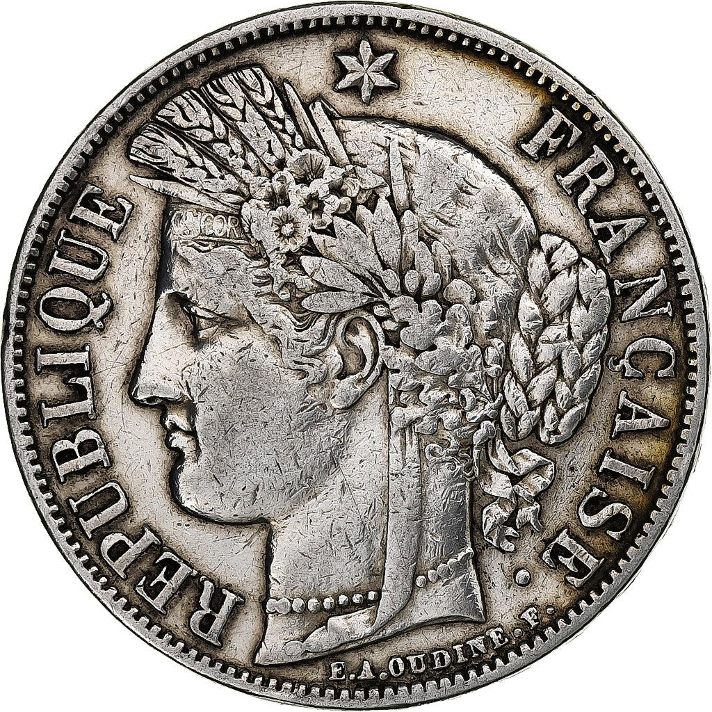 Francia, 5 Francs, Cérès, 1851, Paris, Argento, BB, Gadoury:719
