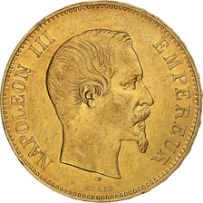 Francia, Napoleon III, 100 Francs, 1857, Paris, Oro, SPL-, Gadoury:1135
