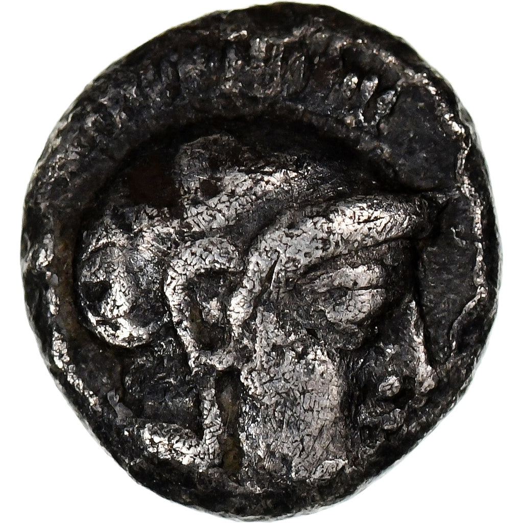 Lesbos, Hemiobol, ca. 460-406 BC, Methymna, Zilver, ZF, HGC:6-905