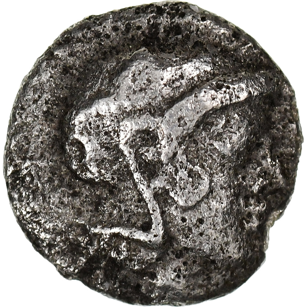 Lesbos, Hemiobol, ca. 460-406 BC, Methymna, Plata, MBC, HGC:6-905