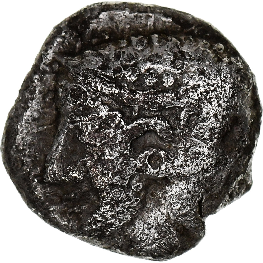Trôade, Obol, ca. 500-450 BC, Tenedos, Prata, AU(50-53), HGC:6-381