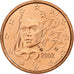 France, Euro Cent, BU, 2002, MDP, Cuivre plaqué acier, FDC, KM:1282