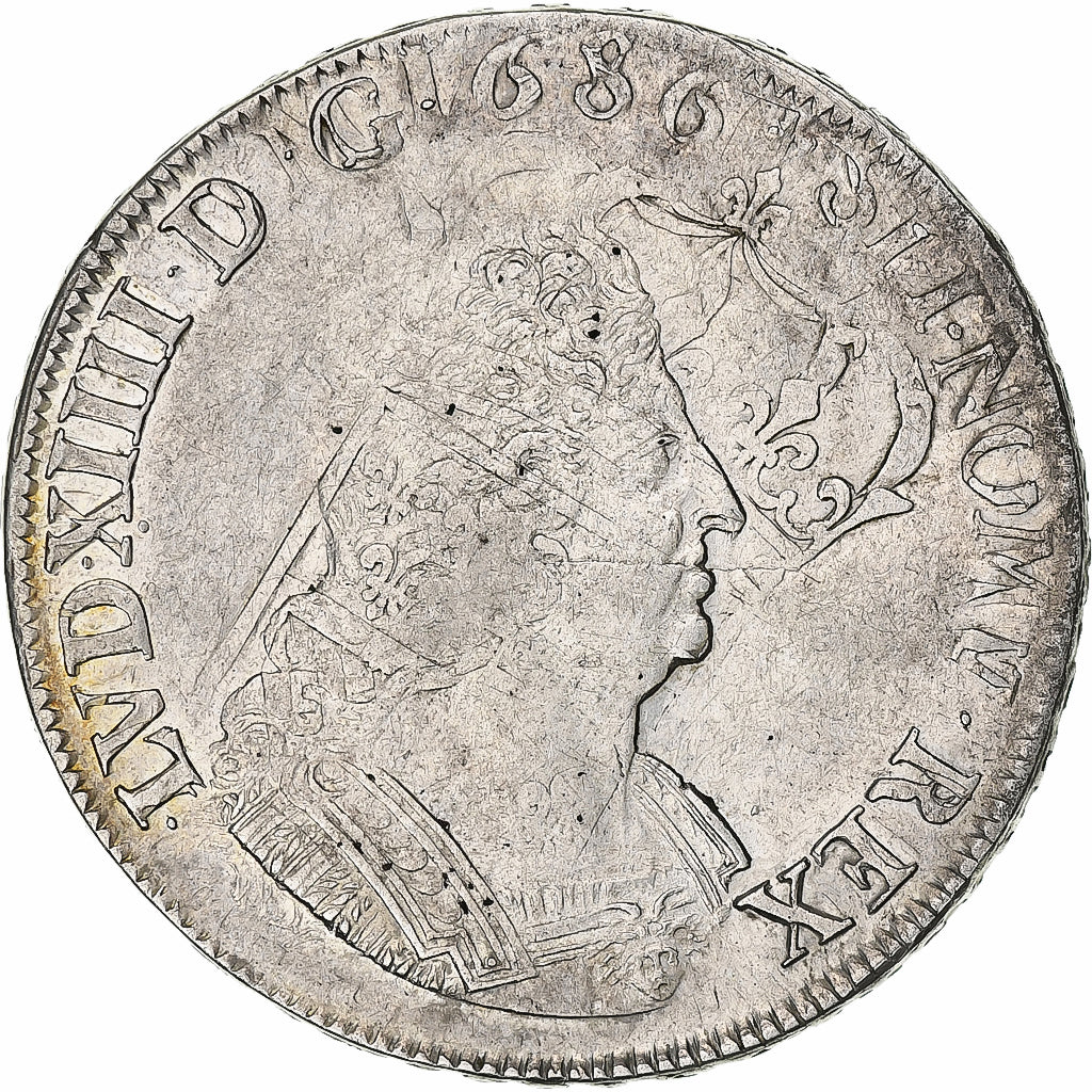 Francia, Louis XIV, Écu de Flandre aux palmes, 1694, Lille, Argento, BB