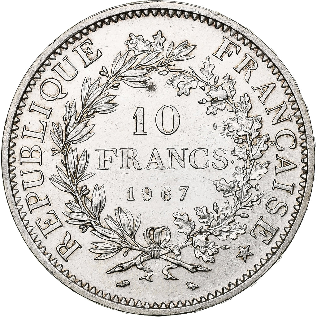 Frankreich, 10 Francs, Hercule, 1967, Paris, Silber, VZ+, Gadoury:813, KM:932