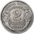 Francia, 2 Francs, Morlon, 1945, Castelsarrasin, Aluminio, MBC, Gadoury:538a