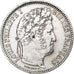França, Louis-Philippe, 2 Francs, 1845, Rouen, Prata, AU(50-53), Gadoury:520