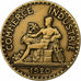 France, 2 Francs, Chambre de commerce, 1920, Paris, Cupro-Aluminium, VF(20-25)
