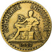 Francia, 2 Francs, Chambre de commerce, 1927, Paris, Cuproaluminio, BC+