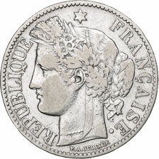 France, 2 Francs, Cérès, 1881, Paris, Silver, VF(30-35), Gadoury:530a