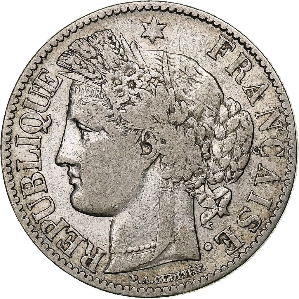 France, 2 Francs, Cérès, 1895, Paris, Silver, VF(30-35), Gadoury:530a