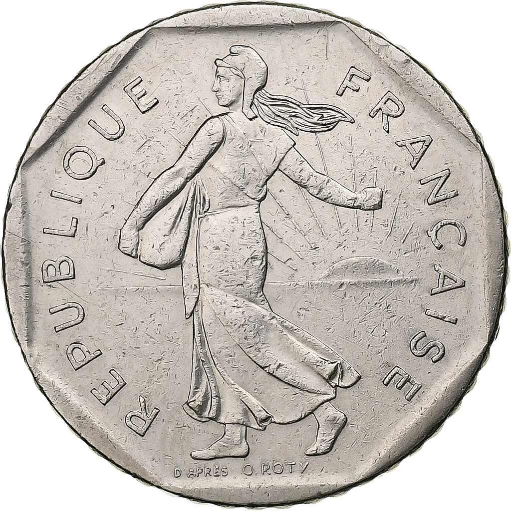 Frankrijk, 2 Francs, Semeuse, 1984, MDP, Nickel, ZF, Gadoury:547, KM:942.1