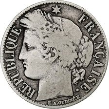 Francia, 1 Franc, Cérès, 1894, Paris, Plata, BC, Gadoury:465a, KM:822.1