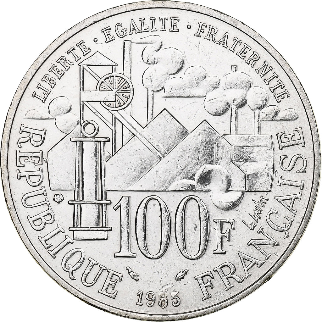 France, 100 Francs, Emile Zola Germinal, 1985, MDP, Argent, SUP, Gadoury:900