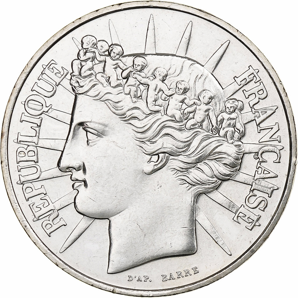 France, 100 Francs, Fraternité, 1988, MDP, Argent, SUP, Gadoury:903, KM:966