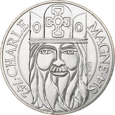 Francia, 100 Francs, Charlemagne, 1990, MDP, Plata, EBC+, Gadoury:905, KM:982