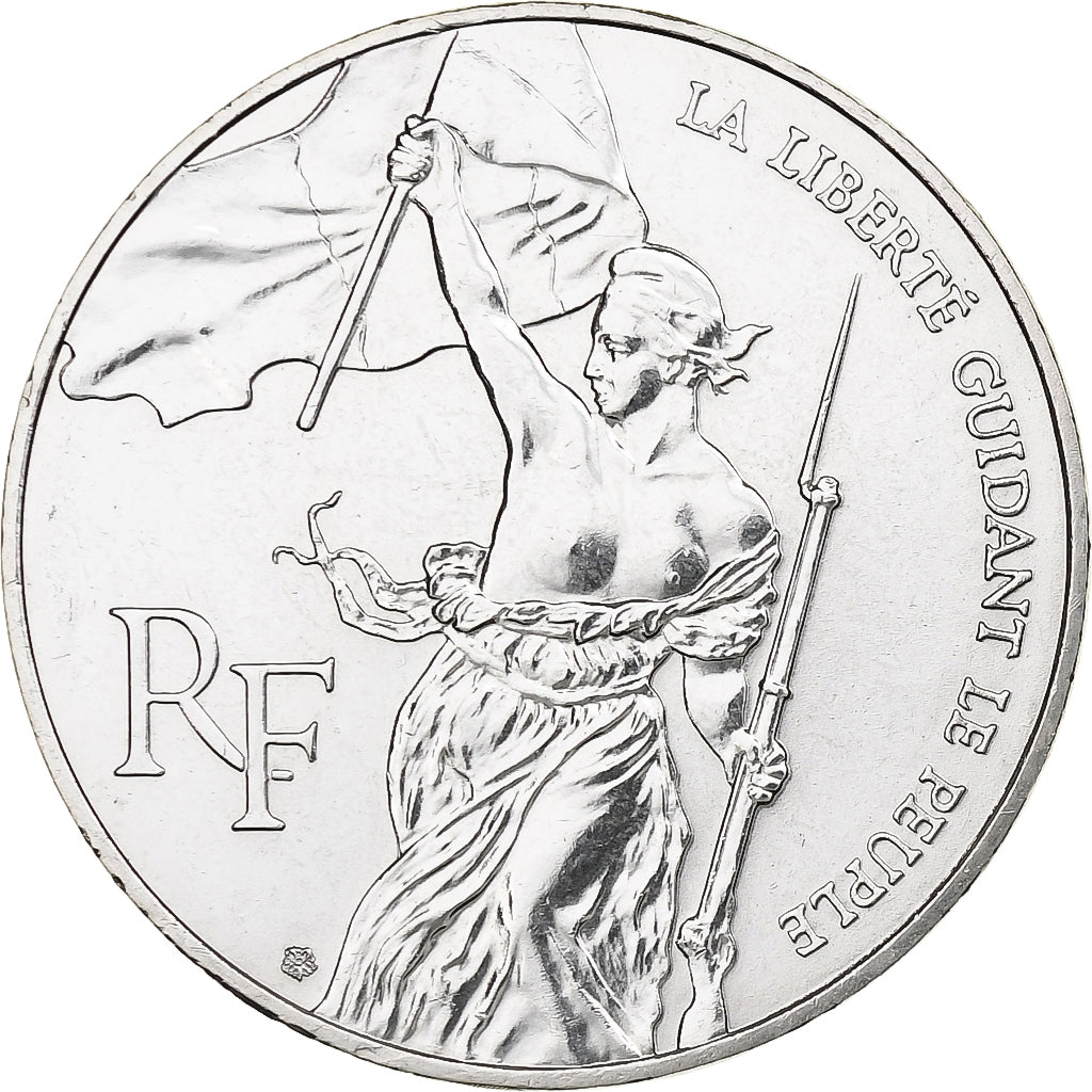 France, 100 Francs, Liberté guidant le peuple, 1993, MDP, Silver, MS(60-62)